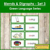 Green: Blends and Digraphs (Set #3) - Montessori Phonics