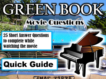 Preview of Green Book (2018) - 25 Movie Questions with Answer Key (Quick Guide)