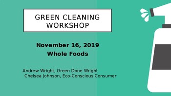 Preview of Green Cleaning Workshop