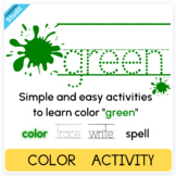 Green Color Tracing and Writing