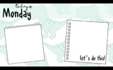 Green Dino Daily Slides Template - Days of Week + Subjects