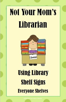 Preview of Green Dot Library Shelf Sign Collection