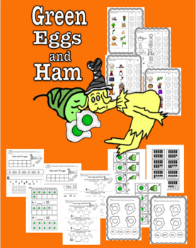 Preview of Green Eggs Literacy and Math Activities and Centers
