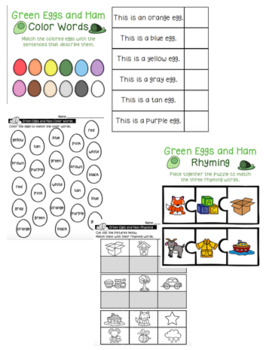 green eggs and ham math activity for kindergarten free printable
