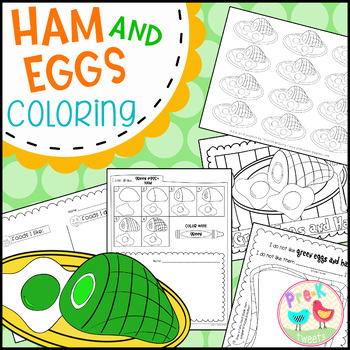 Preview of Green Eggs and Ham Coloring
