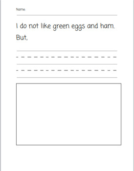 Green Eggs and Ham Dr. Seuss Opinion Writing by Richie Kindergarten Class