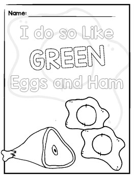 green eggs and ham coloring page