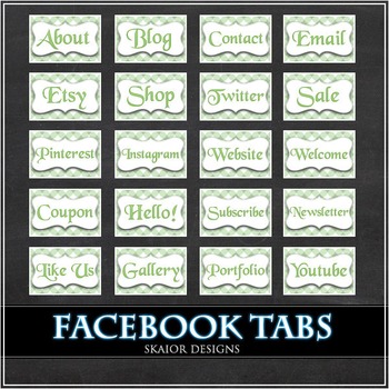 Preview of Green Facebook Tabs