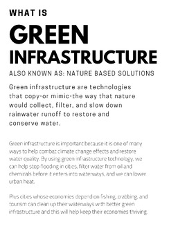 Preview of Green Infrastructure Lesson Plan