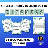 Green Kindness Bulletin Board, Classroom Decor