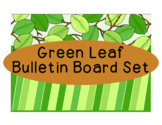 Green Leaf Leaves Bulletin Board Border Set PDF