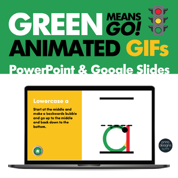 Preview of Green Means Go Animated GIFs, PowerPoints and Google Slides Lesson Plan