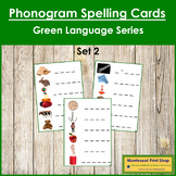 Green: Phonogram Spelling Cards Set #2 (PHOTOS) - Montesso