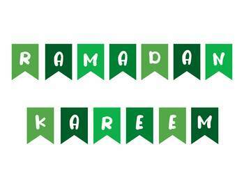 Preview of Green RAMADAN KAREEM Banners for RAMADHAN Month 2024