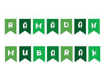 Preview of Green RAMADAN MUBARAK Banners for RAMADHAN Month 2024