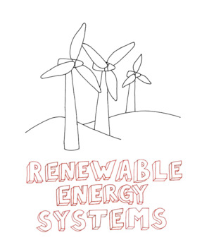 Preview of Green/Renewable Energy Coloring Book
