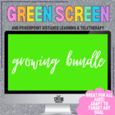 Green Screen Speech Therapy + PowerPoint | Virtual Learnin