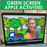 Green Screen Speech Therapy Activities | Apple Theme | Dis