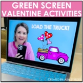 Green Screen Speech Therapy Valentine's Day Activities