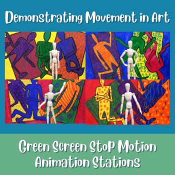 Green Screen Stop Motion Animation to Show Movement over Art by Fuglefun