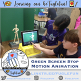 Green Screen Stop Motion Animation to Show Movement over Art
