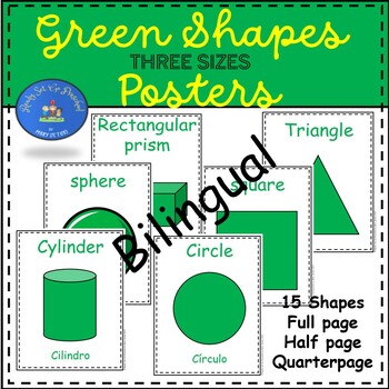 Preview of Green Shapes Posters