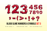 Green Slime Jelly Numbers And Symbols