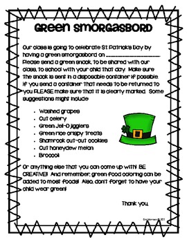 Preview of Green Smorgasbord! {A St. Patrick's Day FREEBIE}