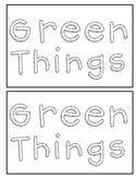 Green Things Sight Word Practice {Freebie}