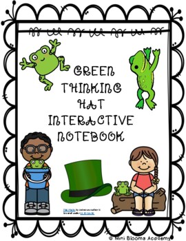 Preview of Green Thinking Hat Interactive Notebook-Gifted & Talented