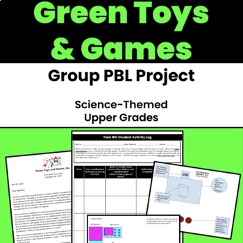 Preview of Green Toys and Games Project Based Learning- Earth Day Inspired! STEM Project