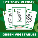 Green Vegetables Coloring Activities