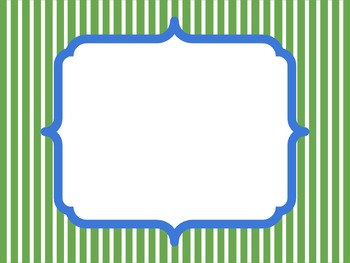 green and blue borders and frames