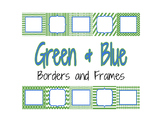 Green and Blue Borders and Frames
