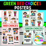 Green and Red Behavior Choices Posters For Autism Special 
