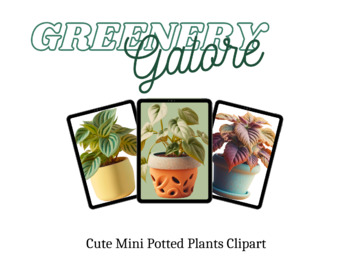 Preview of Greenery Galore potted plants clipart