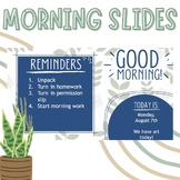 Greenery Morning Slides
