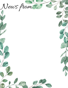 Preview of Greenery Newsletter Background