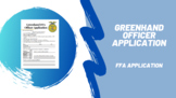 Greenhand FFA Officer Team Application