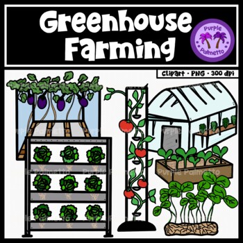 Preview of Greenhouse Farming Clipart (Vertical Farming)