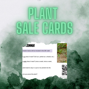 Preview of Greenhouse Plant Sale Card - Template