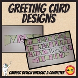 Hand-Drawn Greeting Card Project, High School Graphic Desi