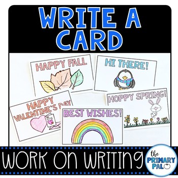 Preview of Greeting Cards: Work on Writing Center