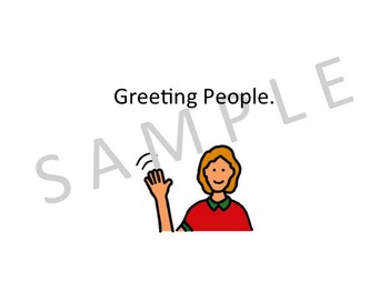Preview of Greeting People Social Story