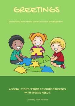 Preview of Greetings: A social story geared towards students/children with Special Needs