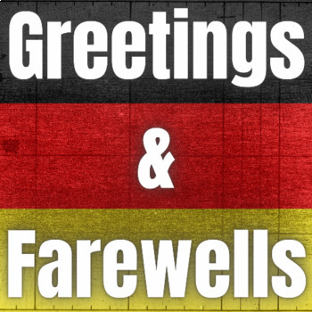 Preview of Greetings & Farewells in German (Study Guide)