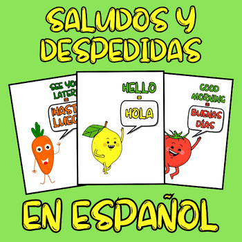 Preview of Greetings and Farewells In Spanish | Saludos y Despedidas En Español.