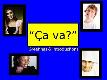 Preview of Greetings and Introductions in French