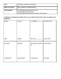 Greetings and Introductions in French - Simple Worksheet w