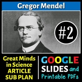Gregor Mendel - Science Article/Sub Plan #2 | Printable & 